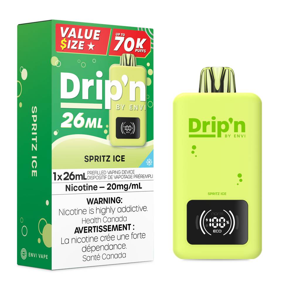 Drip'n by Envi 26mL 70K Puffs Disposable Vape Spritz Ice